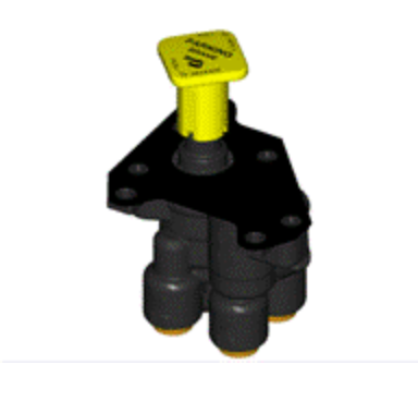 VALVULA DE ESTACIONAMIENTO PP-DC SENCILLA C/RAPIDAS BENDIX CAMBIA DE NUMERO= 065661 COMUN BENDIX